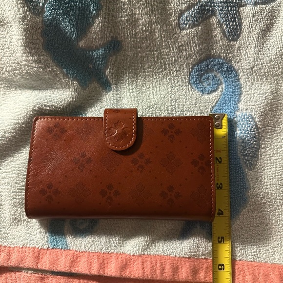 Patricia Nash Rich Brown Leather Shoulder Bag with matching wallet - Picture 8 of 15